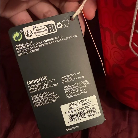 AMC Loungefly Popcorn Bucket crossbody Bag - Picture 10 of 10